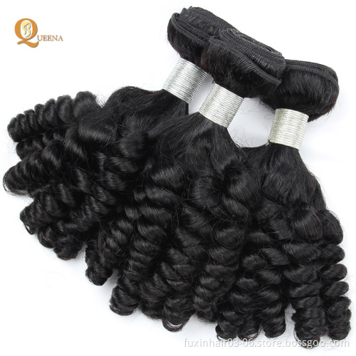 New Style Brazilian Curl Human Hair Bundle Double Drawn Curly Virgin Fumi Hair